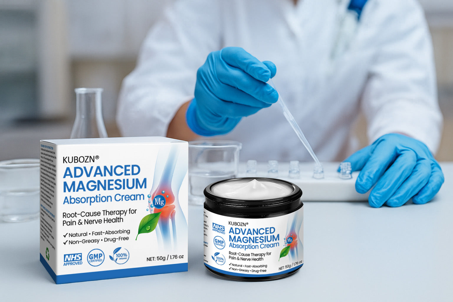 KUBOZN® Advanced Magnesium Pain Relief Cream image KUBOZN® Advanced Magnesium Pain Relief Cream