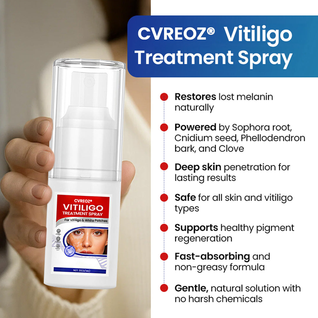 Cvreoz® Vitiligo Treatment Spray 🌿 Herbal Formula Certified — (Supports Repigmentation, Prevents New Spots, and Restores Natural Skin Tone Without Steroids)