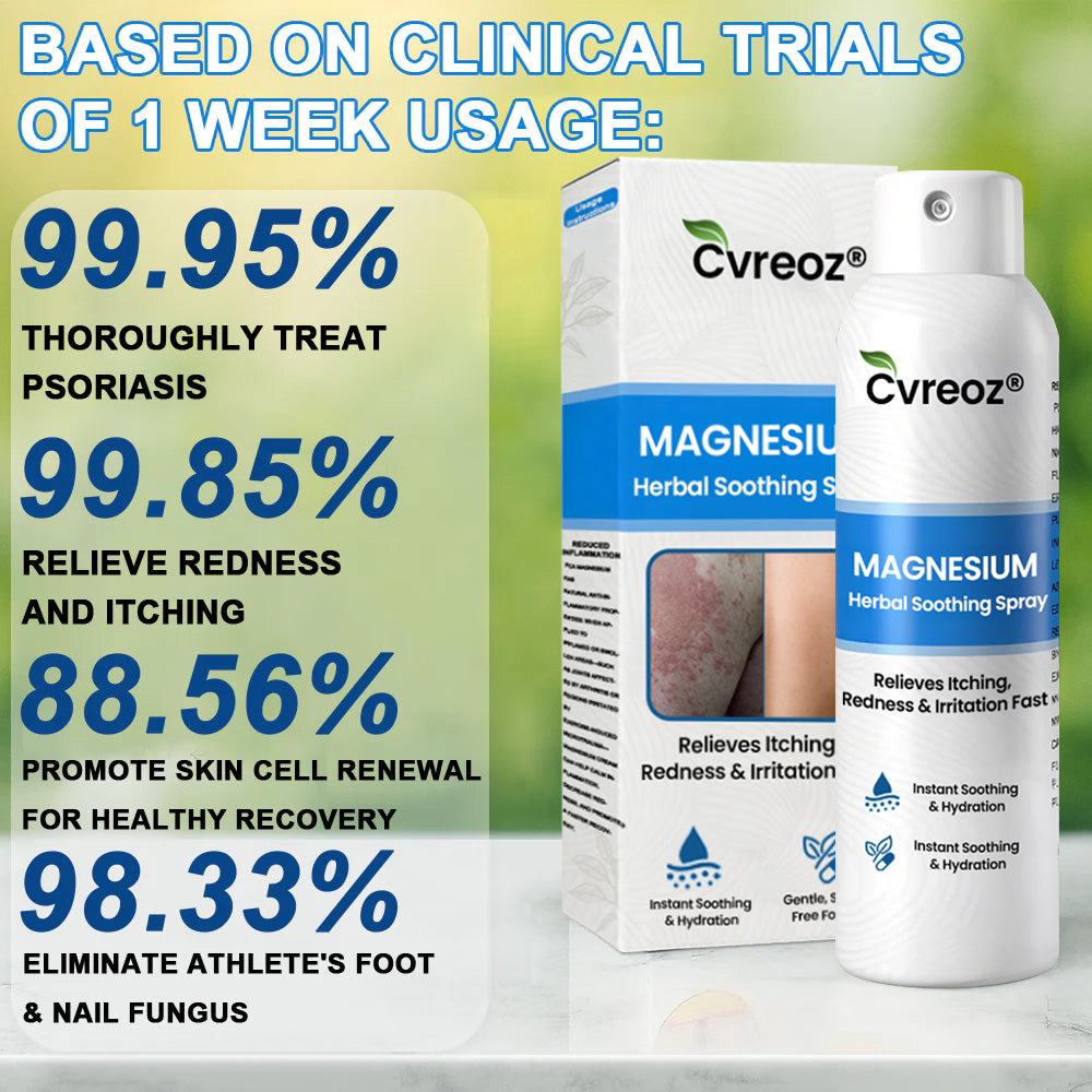 ✅ Official Store: Cvreoz® Magnesium Herbal Psoriasis Spray 👨‍⚕️ MHRA Approved (Relieves psoriasis and eczema, improves bacterial infections in the genital area, treats acne and warts) (Copy)