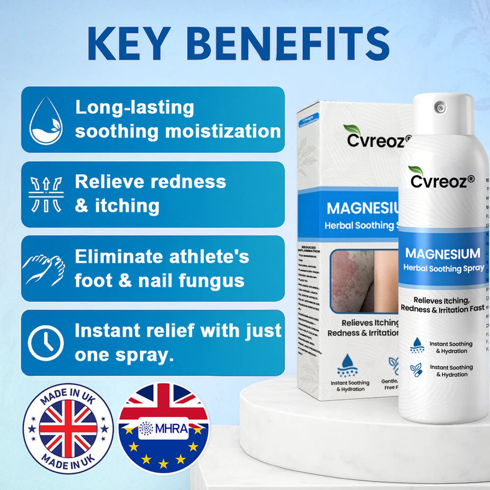 ✅ Official Store: Cvreoz® Magnesium Herbal Psoriasis Spray 👨‍⚕️ MHRA Approved (Relieves psoriasis and eczema, improves bacterial infections in the genital area, treats acne and warts) (Copy)