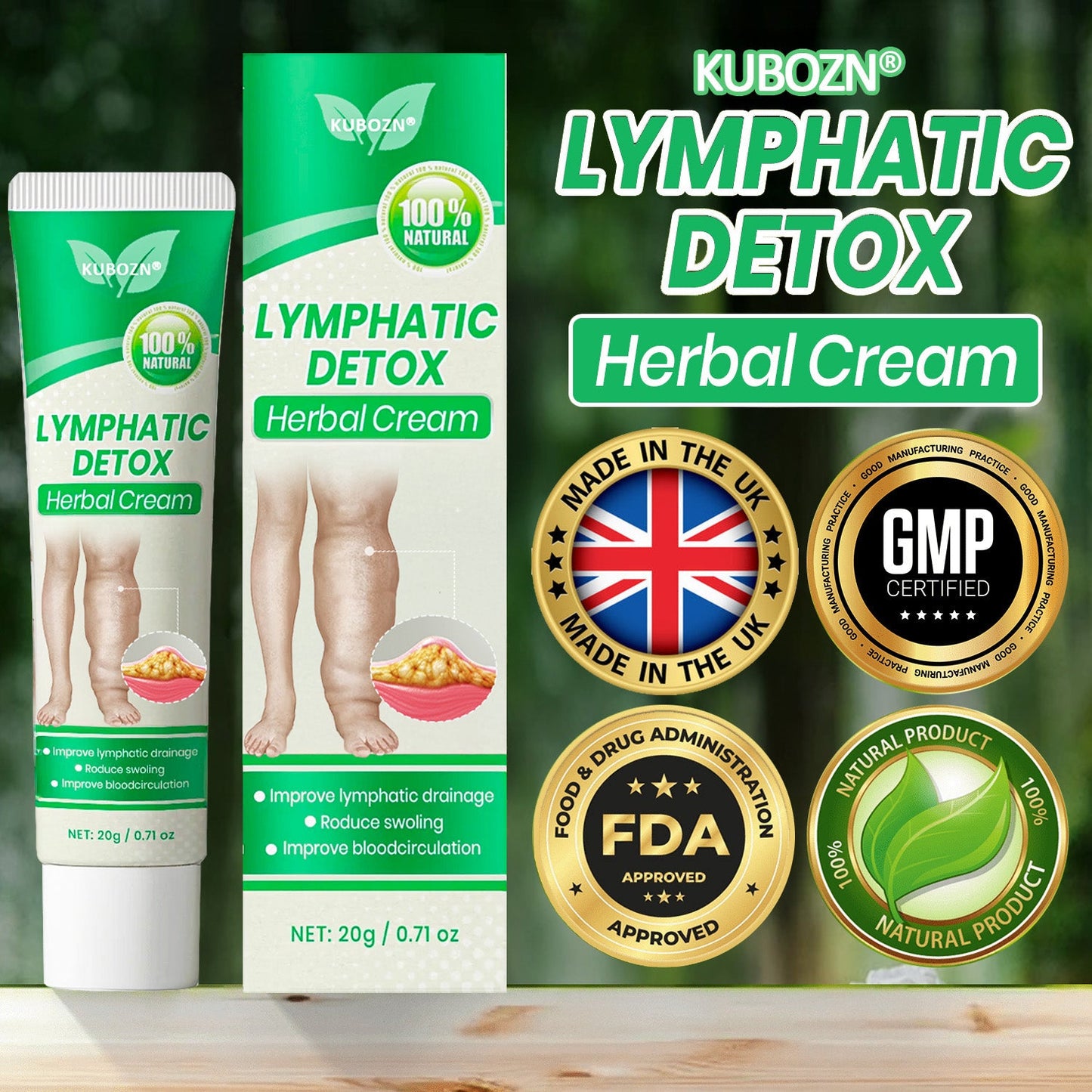 KUBOZN® Lymphatic Detox Herbal Cream