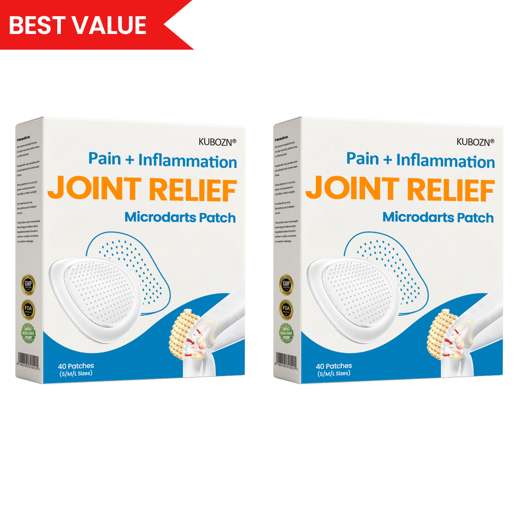 KUBOZN® Joint Pain Relief Patches – 40 Mixed Sizes for Knees, Back, Shoulders | NHS-Backed MicroTips (offer)