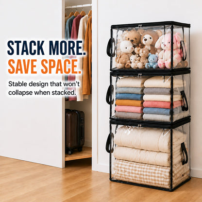 🎁 Transparent Large-Capacity Dustproof & Moisture-Proof Storage Bag – Declutter Your Home Fast ✨ (offer)