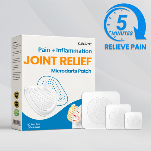 KUBOZN® Joint Pain Relief Patches – 40 Mixed Sizes for Knees, Back, Shoulders | NHS-Backed MicroTips (offer)