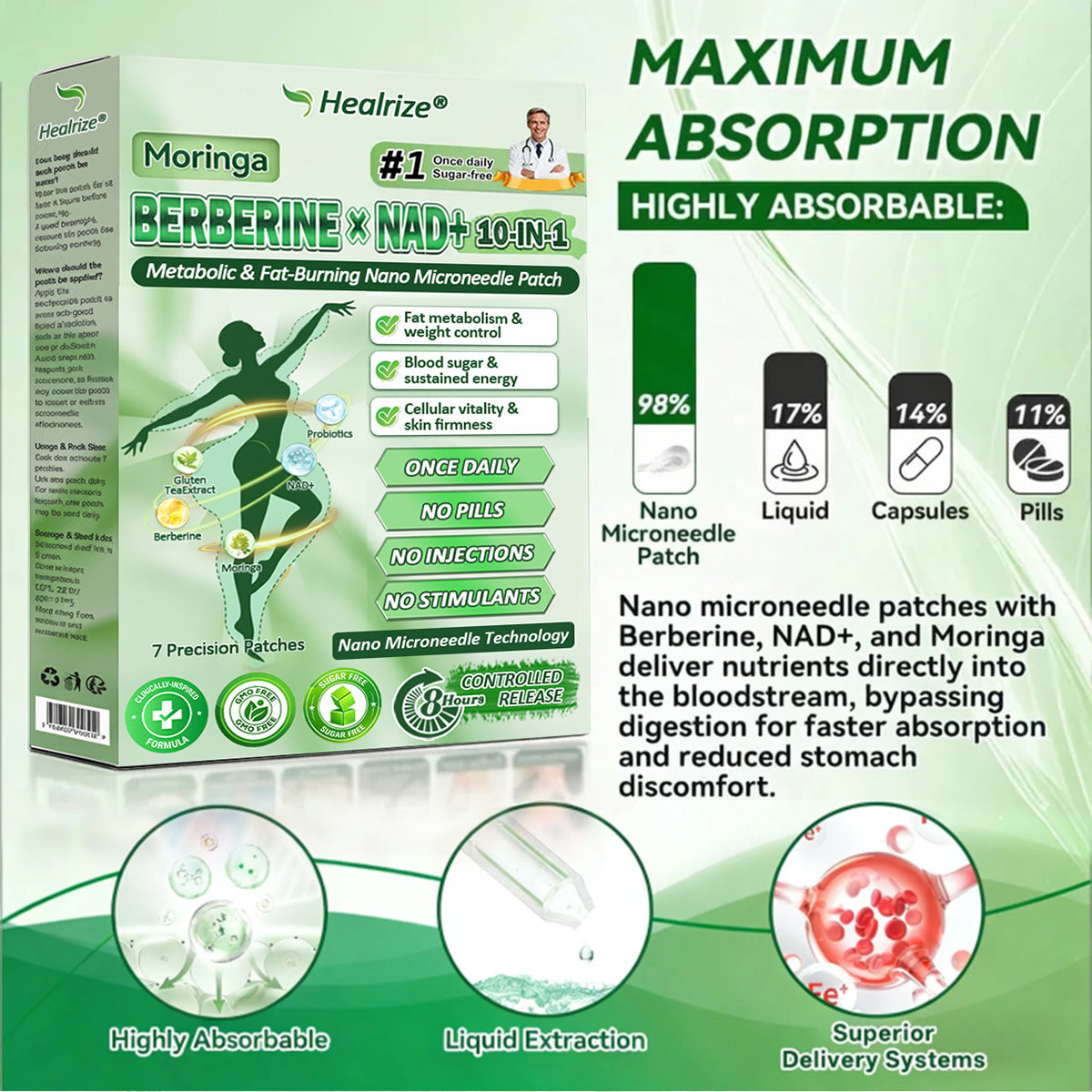 𝗢𝗳𝗳𝗶𝗰𝗶𝗮𝗹 𝗦𝘁𝗼𝗿𝗲 | ⏳⏳Healrize® 𝙈𝒐𝒓𝒊𝒏𝒈𝗮 · 𝗕𝗲𝗿𝗯𝐞𝐫𝐢𝐧𝙚 × 𝙉𝑨𝑫+ 𝟏𝟎-𝙞𝙣-1 𝘼𝒅𝒗𝒂𝒏𝒄𝒆𝐝 𝐍𝐚𝐧𝙤 𝙈𝙞𝙘𝙧𝙤𝙣𝒆𝒆𝒅𝒍𝐞 𝐏𝐚𝐭𝙘𝙝(𝗝𝘂𝘀𝘁 𝗼𝗻𝗰𝗲 𝗮 𝗱𝗮𝘆, 𝘃𝗶𝘀𝗶𝗯𝗹𝗲 𝗿𝗲𝘀𝘂𝗹𝘁𝘀 𝗶𝗻 𝟳 𝗱𝗮𝘆𝘀) ✅𝗙𝗼𝗿: 𝗼𝗯𝗲𝘀𝗶𝘁𝘆, 𝗹𝗼𝗼𝘀𝗲 𝘀𝗸𝗶𝗻, 𝘁𝘆𝗽𝗲 𝟮 𝗱𝗶𝗮𝗯𝗲𝘁𝗲𝘀, 𝘀𝗹𝗲𝗲𝗽 𝗮𝗽𝗻𝗲𝗮, 𝗷𝗼𝗶𝗻𝘁 𝗶𝘀𝘀𝘂𝗲𝘀, 𝗮𝗻𝗱 𝗺𝗼𝗿𝗲 (Offer)