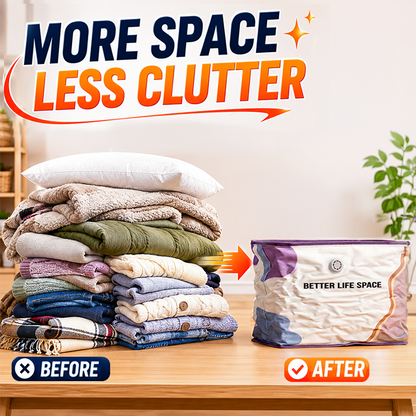 🥳2026 HOT SALE🥳💞 50% OFF! KUBOZN® No‑Pump Vacuum Storage Bags – Press & seal, no pump needed. Saves 80% space, keeps clothes dry & dust‑free. Perfect for bulky bedding & off‑season gear. 🛏️🗄️