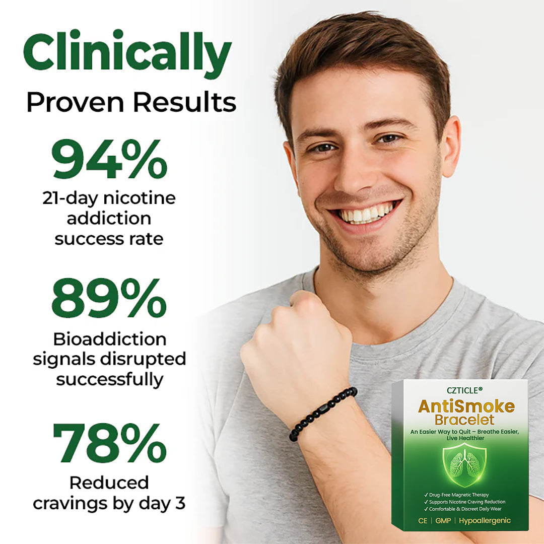 CZTICLE® AntiSmoke Bracelet🔥Quit Smoking Naturally & Breathe Easier🔋BIGO