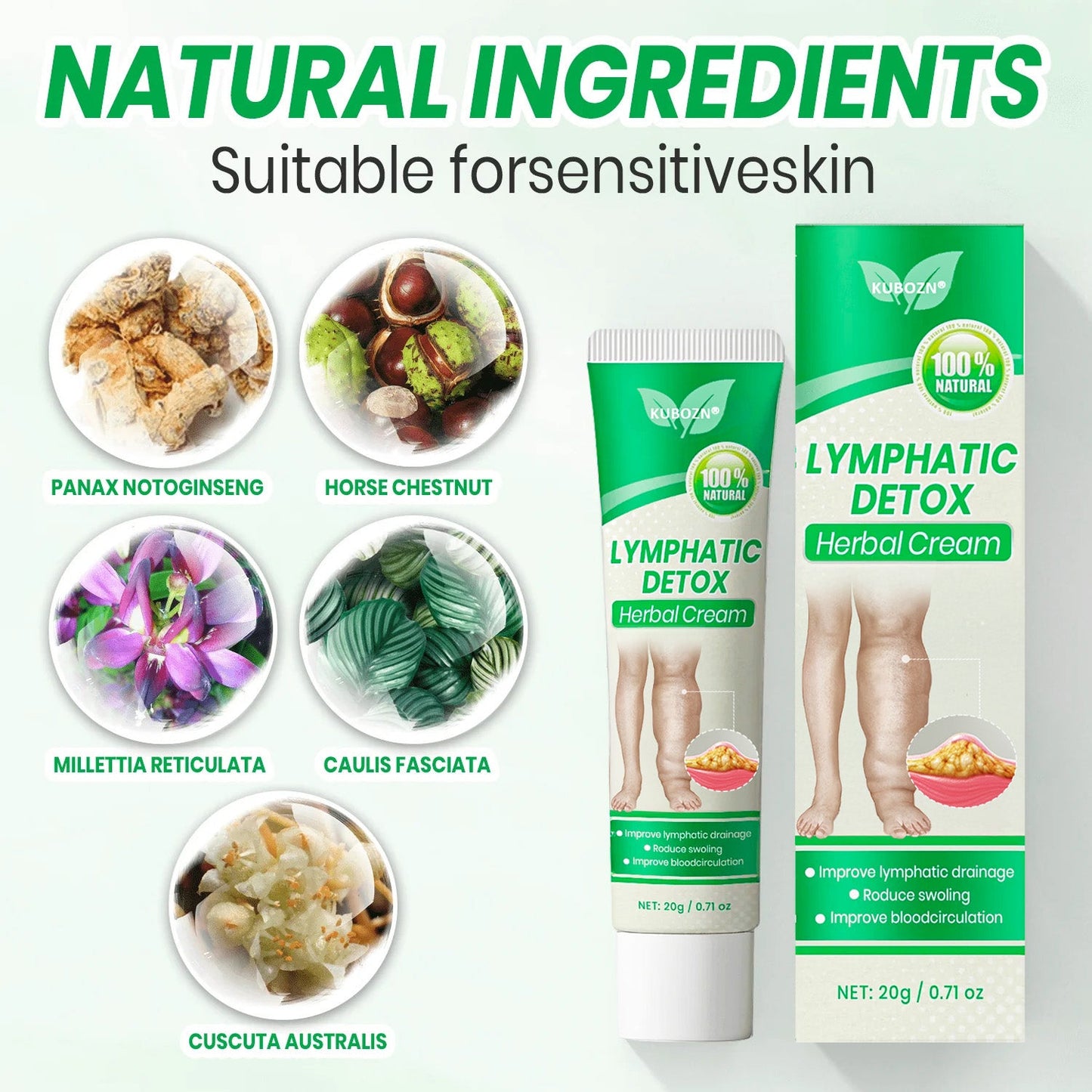 KUBOZN® Lymphatic Detox Herbal Cream