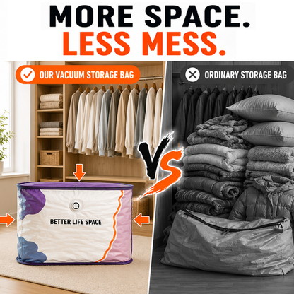 🥳2026 HOT SALE🥳💞 50% OFF! KUBOZN® No‑Pump Vacuum Storage Bags – Press & seal, no pump needed. Saves 80% space, keeps clothes dry & dust‑free. Perfect for bulky bedding & off‑season gear. 🛏️🗄️