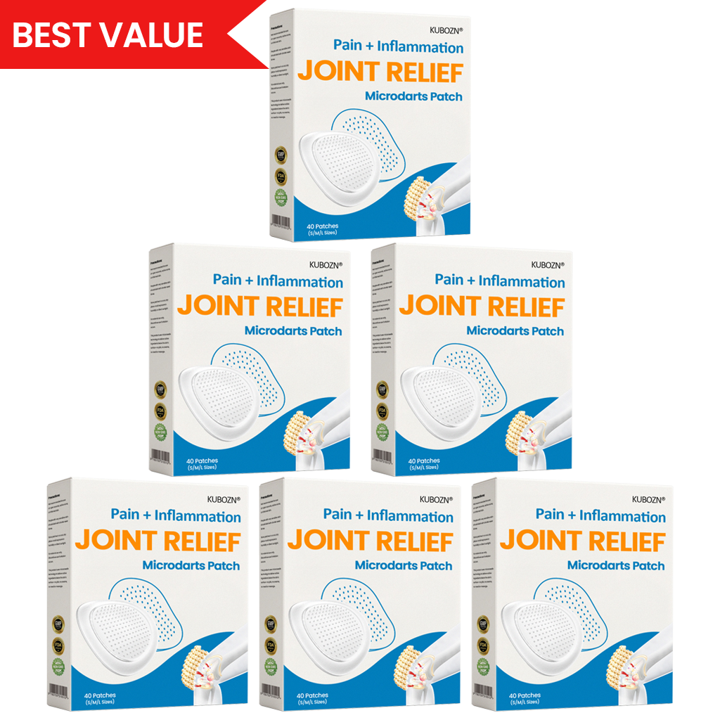 KUBOZN® Joint Pain Relief Patches – 40 Mixed Sizes for Knees, Back, Shoulders | NHS-Backed MicroTips (offer)