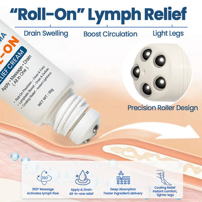 KUBOZN® Roll-On Cream for Lymphatic Drainage & Swelling Relief