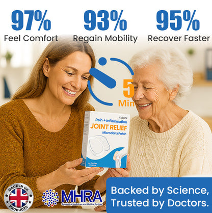 KUBOZN® Joint Pain Relief Patches – 40 Mixed Sizes for Knees, Back, Shoulders | NHS-Backed MicroTips (offer)