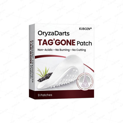 KUBOZN® OryzaDarts TAG’GONE Patch✨Pain-Free Root-Level Removal Powered by Black Rice MicroDarts.