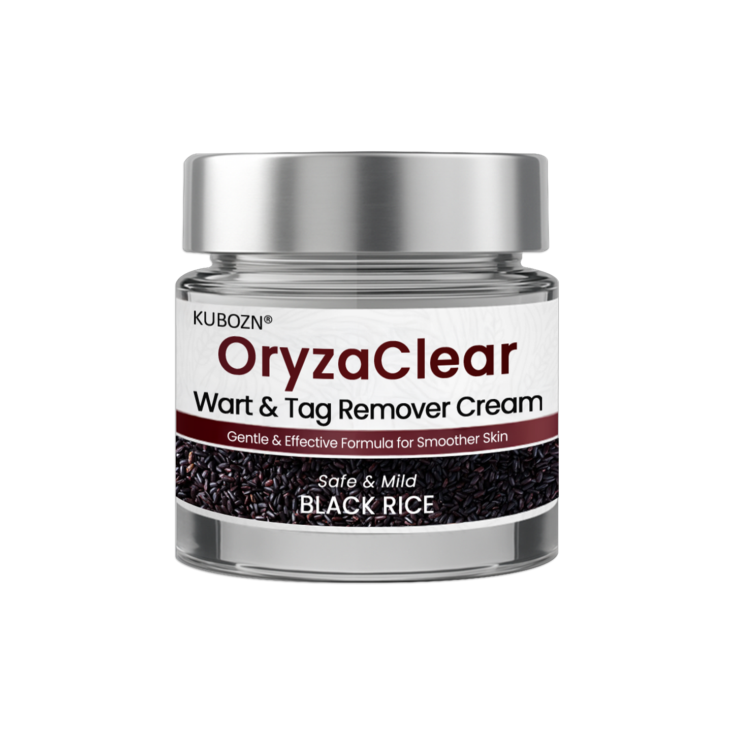 ⭐KUBOZN® OryzaClear – Black Rice Softening Cream · Botanical Care for Skin Tags & Uneven Texture BIGO