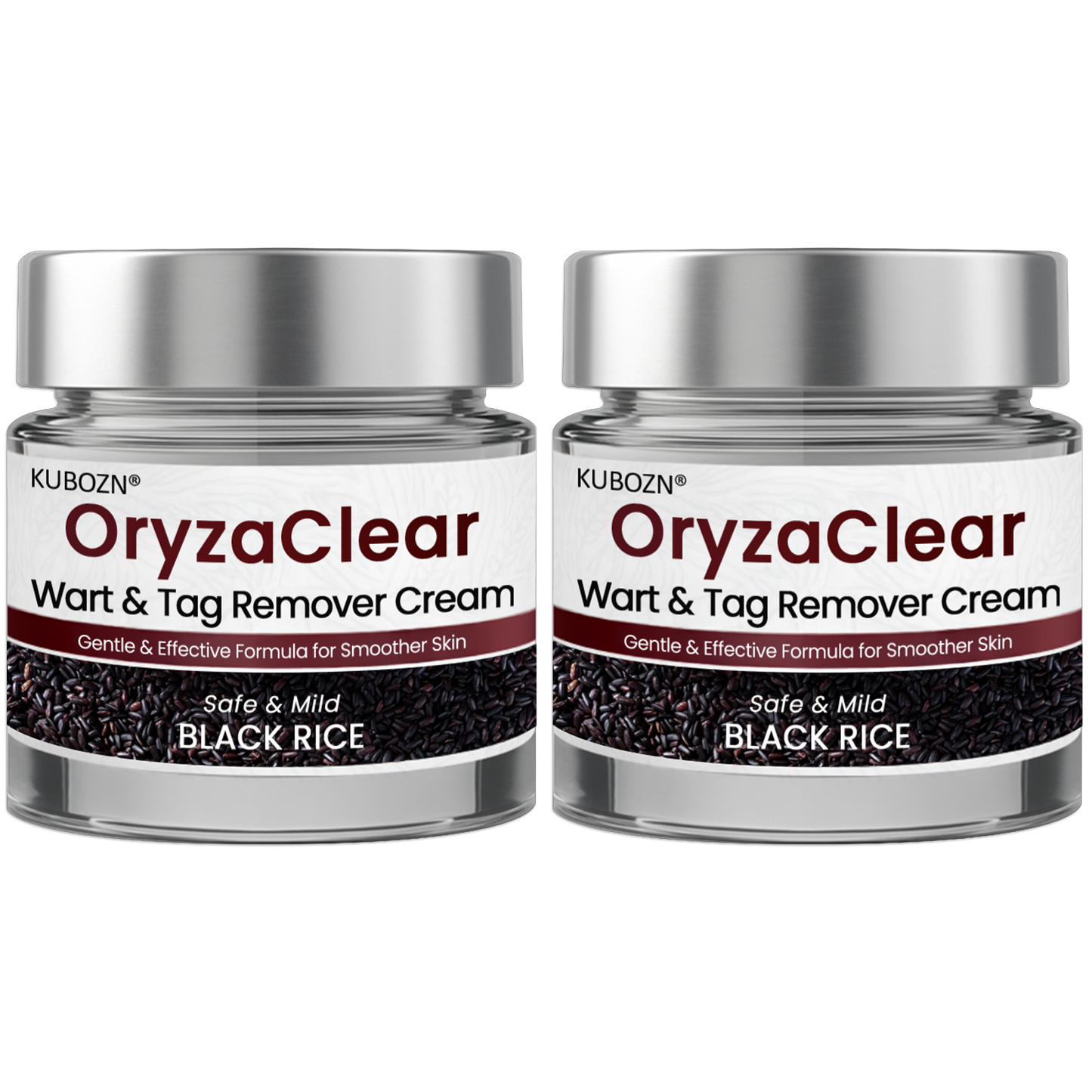 ⭐KUBOZN® OryzaClear – Black Rice Softening Cream · Botanical Care for Skin Tags & Uneven Texture BIGO