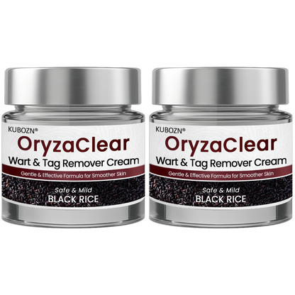 ⭐KUBOZN® OryzaClear – Black Rice Softening Cream · Botanical Care for Skin Tags & Uneven Texture BIGO