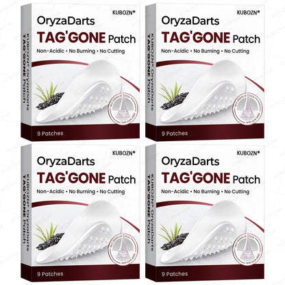 KUBOZN® OryzaDarts TAG’GONE Patch✨Pain-Free Root-Level Removal Powered by Black Rice MicroDarts.