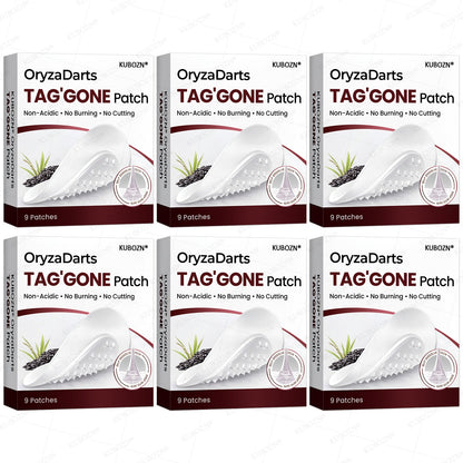 KUBOZN® OryzaDarts TAG’GONE Patch✨Pain-Free Root-Level Removal Powered by Black Rice MicroDarts.