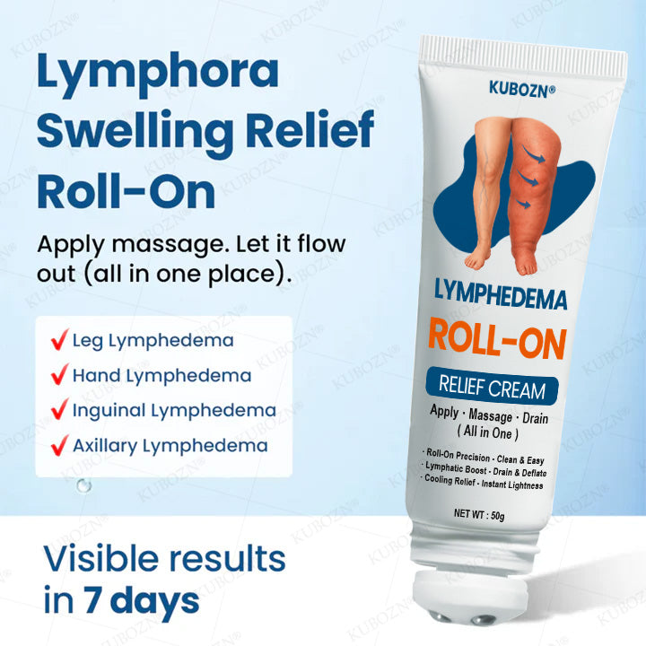 KUBOZN® Roll-On Cream for Lymphatic Drainage & Swelling Relief (Offer)