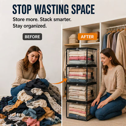 🎁 Transparent Large-Capacity Dustproof & Moisture-Proof Storage Bag – Declutter Your Home Fast ✨ (offer)