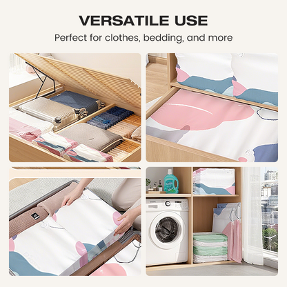 🥳2026 HOT SALE🥳💞 50% OFF! KUBOZN® No‑Pump Vacuum Storage Bags – Press & seal, no pump needed. Saves 80% space, keeps clothes dry & dust‑free. Perfect for bulky bedding & off‑season gear. 🛏️🗄️
